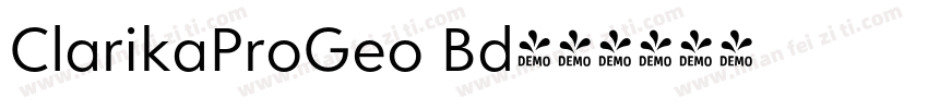 ClarikaProGeo Bd字体转换